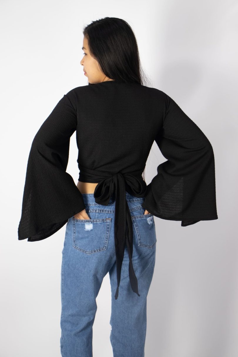 VENICE BLOUSE WITH BELL SLEEVES - Image 4