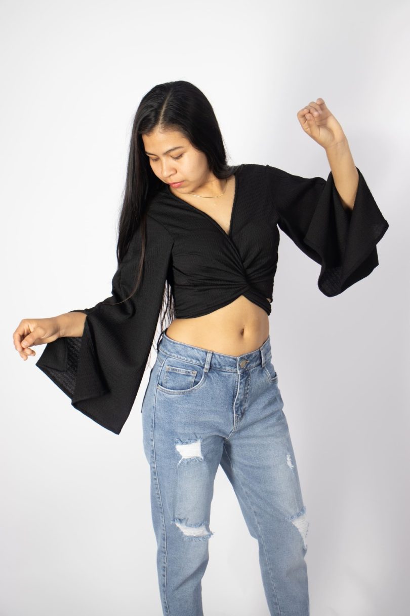VENICE BLOUSE WITH BELL SLEEVES - Image 3