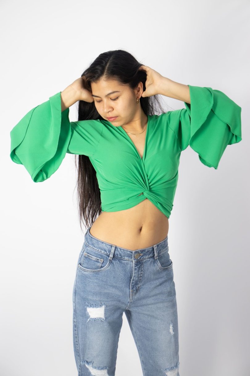 TRIANA DOUBLE BELL SLEEVE BLOUSE - Image 3