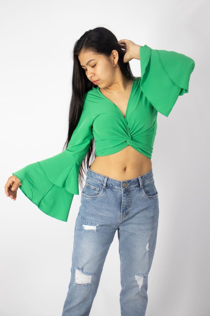 TRIANA DOUBLE BELL SLEEVE BLOUSE - Image 4