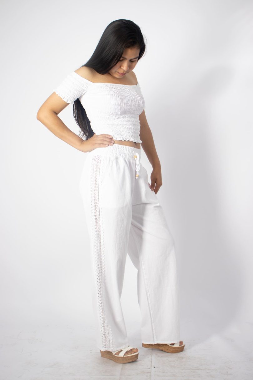 LUANA MULTI-NEEDLE RUCHED TOP - Image 2